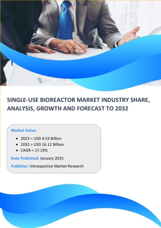 Single-Use Bioreactor Market - Trends & Industry Insights