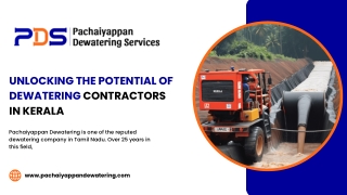 Pachaiyappan Dewatering – Complete Dewatering Systems