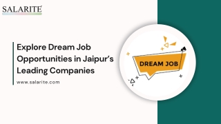 Explore Dream Job Opportunities in Jaipur’s Leading Companies