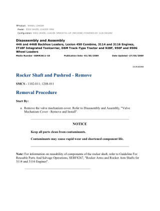 Caterpillar Cat 950G WHEEL LOADER (Prefix 5MW) Service Repair Manual Instant Download (5MW00701 and up)