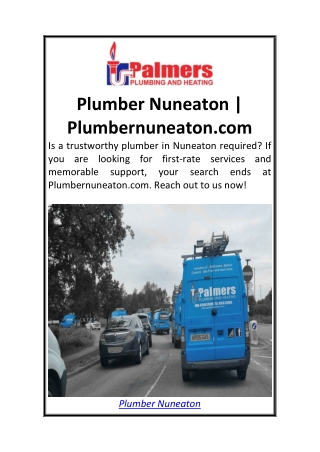 Plumber Nuneaton  Plumbernuneaton.com