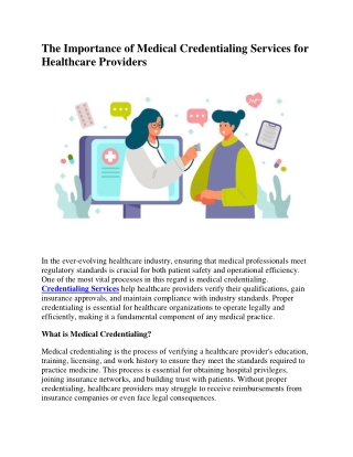 The Importance of Medical Credentialing Services for Healthcare Providers.pdf1