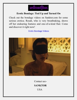 Erotic Bondage Tied Up and Turned On