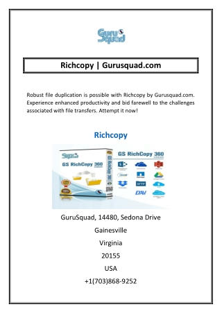 Richcopy | Gurusquad.com