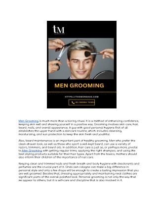 Men’s Grooming_ A Complete Guide to Looking and Feeling Your Best