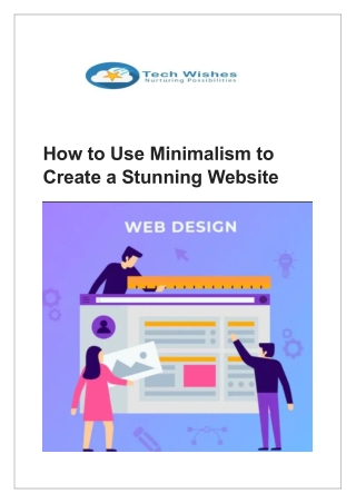 How to Use Minimalism to Create a Stunning Website