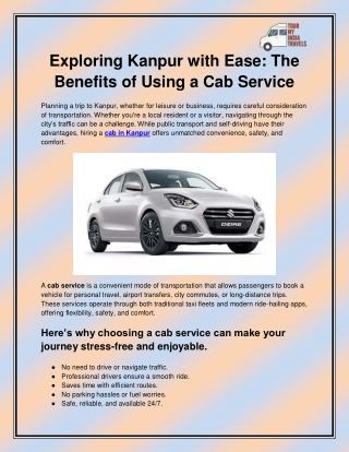 Cab in Kanpur