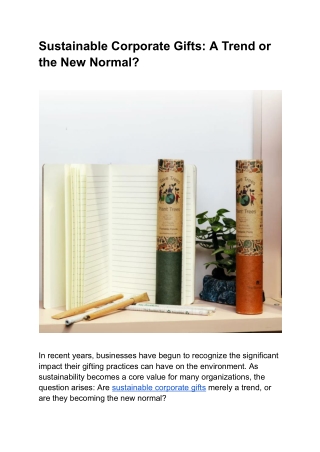 Sustainable Corporate Gifts_ A Trend or the New Normal