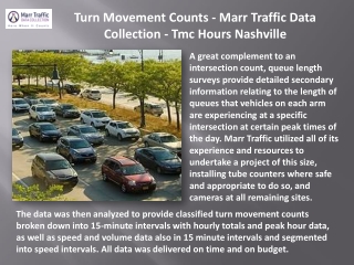 Turn Movement Counts - Marr Traffic Data Collection - Tmc Hours Nashville