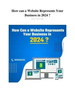 ST How can a Website Represents Your Business