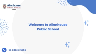 Top School in Kanpur, UP | Allenhouse Public School |  91-8853075656