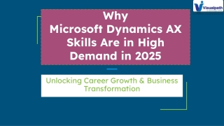 Best MicroSoft Dynamics Ax Training in India - Visualpath