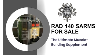 Buy RAD 140 SARMs for Sale – Survival Supplements