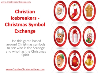 Christian Icebreakers - Christmas Symbol Exchange