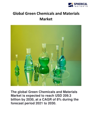 Global Green Chemicals and Materials Market