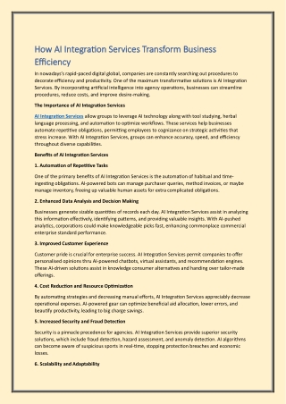AI Integration Services by Pal.Tech