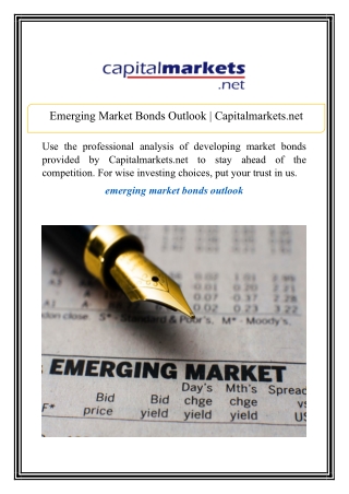 Emerging Market Bonds Outlook | Capitalmarkets.net