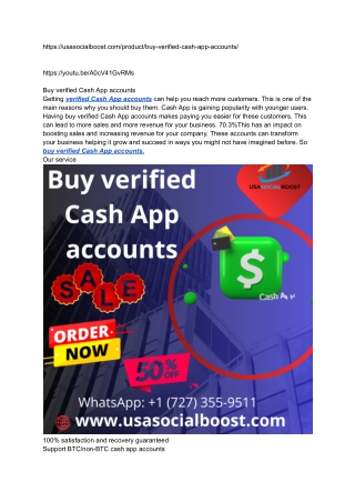 Buy verified Cash App accounts