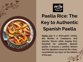 Premium Paella Rice for Traditional Spanish Dishes