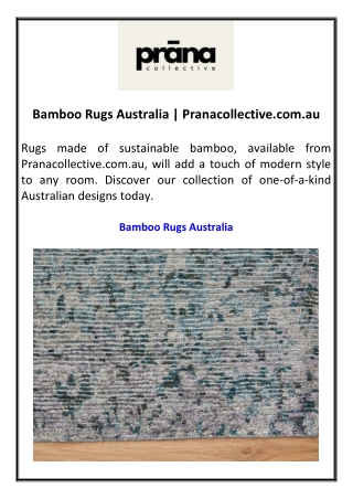 Bamboo Rugs Australia Pranacollective.com.au