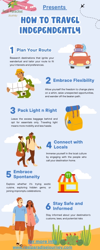 How to Travel Independently Infographic