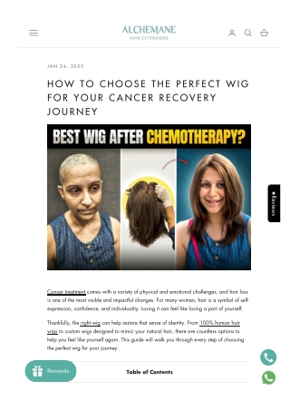 How to Choose the Perfect Wig for Your Cancer Recovery Journey