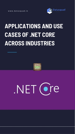 Applications and Use Cases of .NET Core across Industries