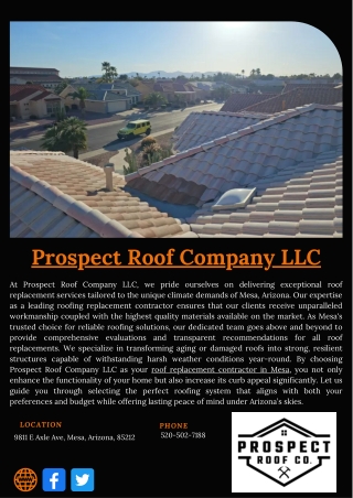 Prospect Roof Company LLC