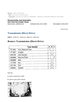 Caterpillar Cat D6H and D6H LGP TRACTOR (Prefix 1KD) Service Repair Manual Instant Download (1KD00001 and up)