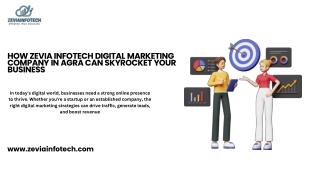 How Zevia Infotech Digital Marketing Company In Agra Can Skyrocket Your Business