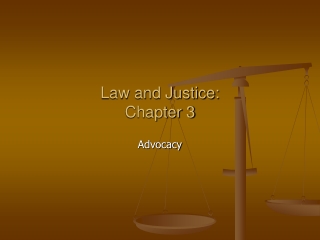 Law and Justice: Chapter 3
