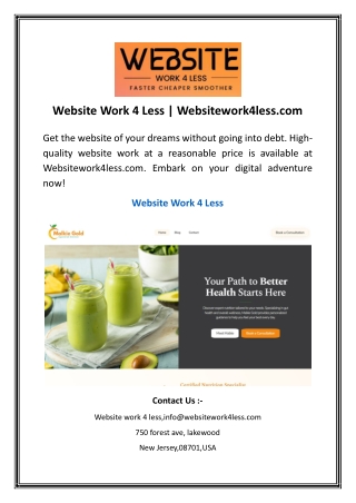 Website Work 4 Less | Websitework4less.com