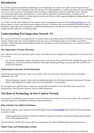 The Role of Technology in Modern Pest Inspection and Control Services