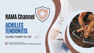 เอ็นร้อยหวายอักเสบ | RAMA CHANNEL