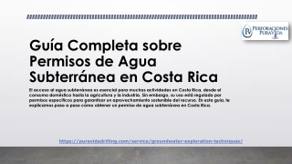 Guía Completa sobre Permisos de Agua Subterránea en