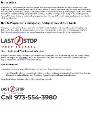How to Prepare for a Fumigation: A Step-by using-Step Guide