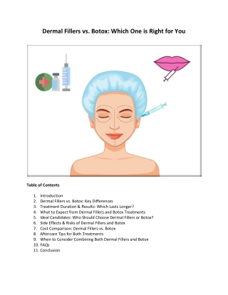 Dermal Fillers vs Botox Which One is Right for You