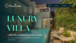 5 BHK Luxury Villa in Goa for Rent – Your Private Paradise