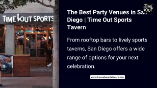 The Best Party Venues in San Diego | Time Out Sports Tavern