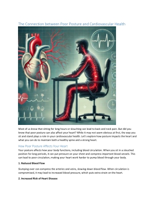 The Connection between Poor Posture and Cardiovascular Health