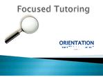 focused tutoring