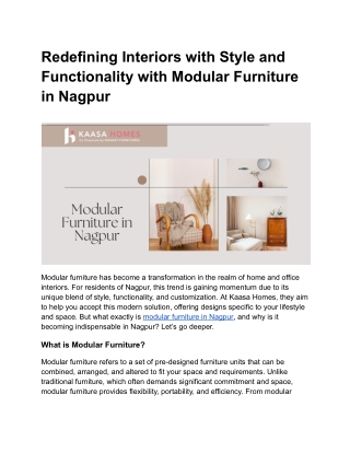 Modular Furniture in Nagpur