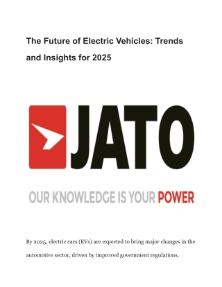 The Future of Electric Vehicles_ Trends and Insights for 2025