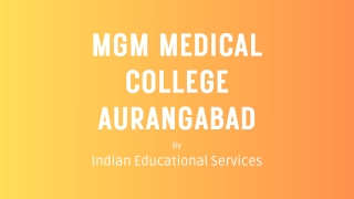 MGM Medical College Aurangabad