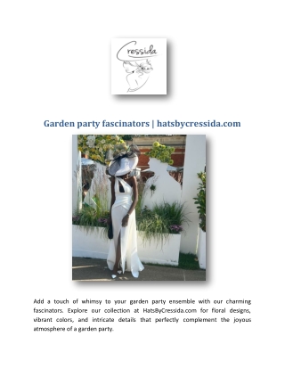 Garden party fascinators | hatsbycressida.com