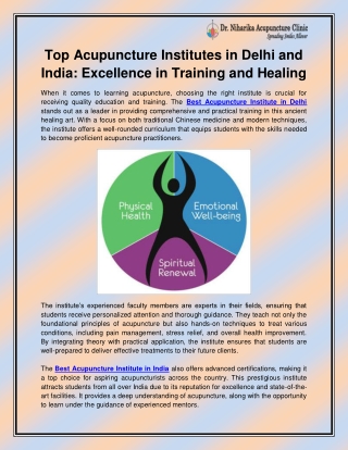Best Acupuncture institute in Delhi