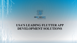 USA’s Leading Flutter App Development Solutions