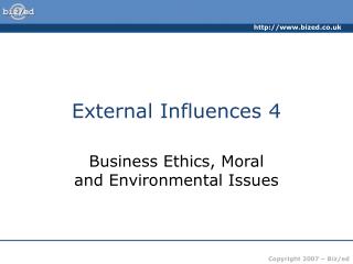 External Influences 4