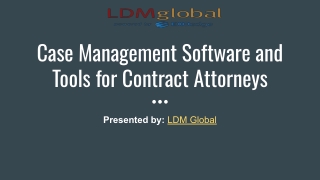 Case Management Software and Tools for Contract Attorneys