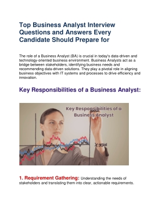 Top Business Analyst Interview Questions and Answers Every Candidate Should Prepare for